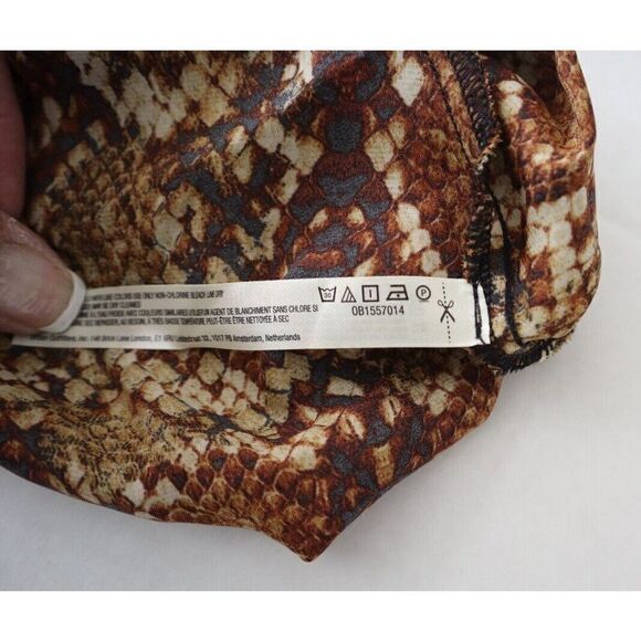 Intimately Free People OB1557014 Women's Sz S Brown Night Out Snakeskin Bodysuit - Picture 11 of 11